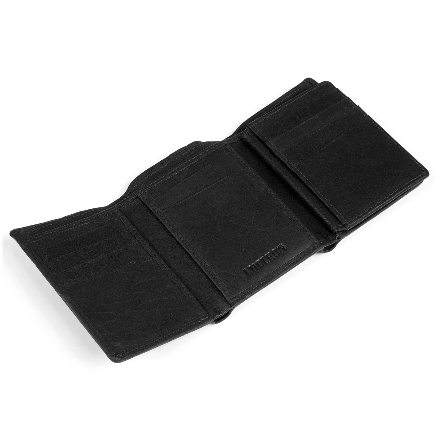 Montreal | Maple Black RFID Leather Wallet - Image 7