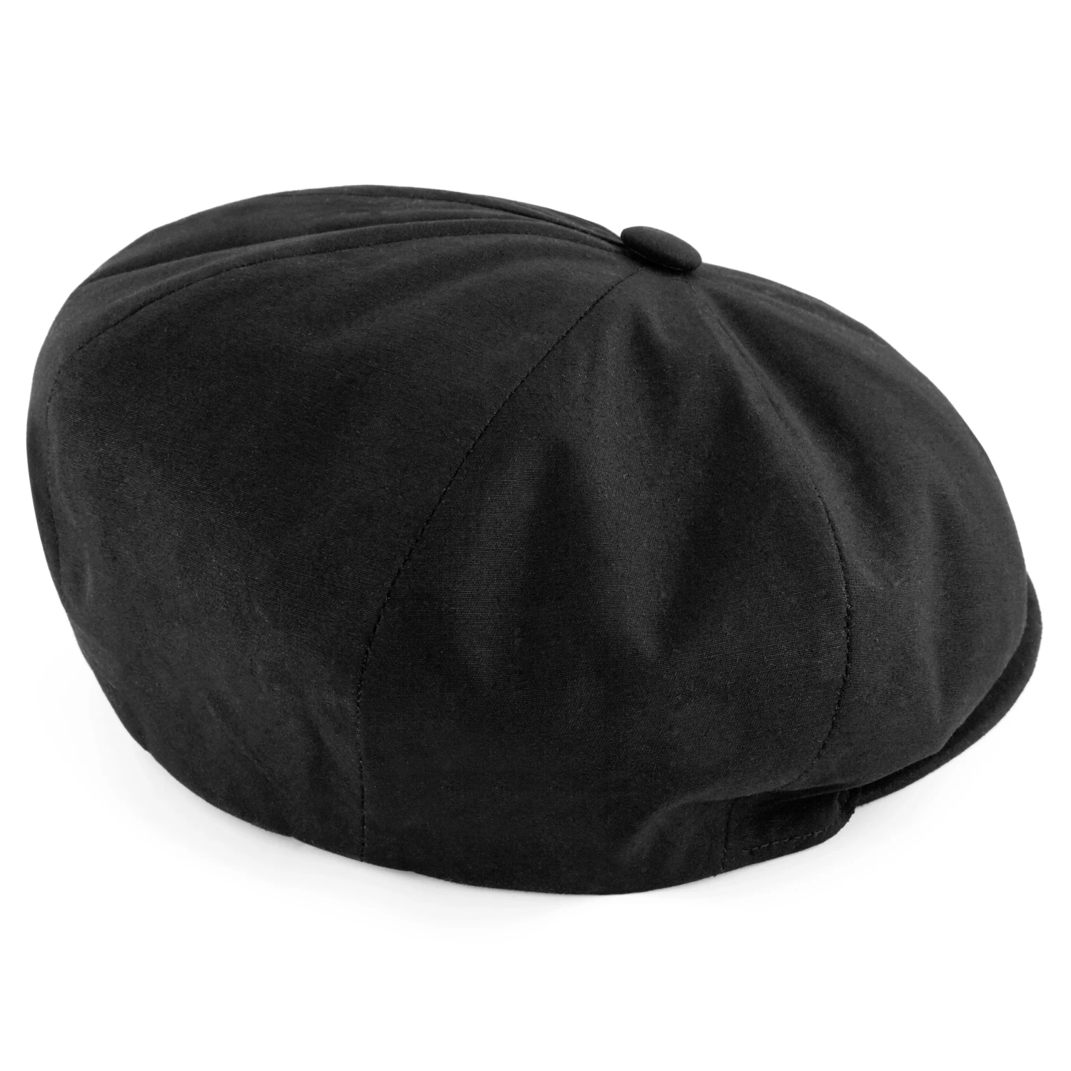 Tirol | Black Cotton Newsboy Cap - Image 5