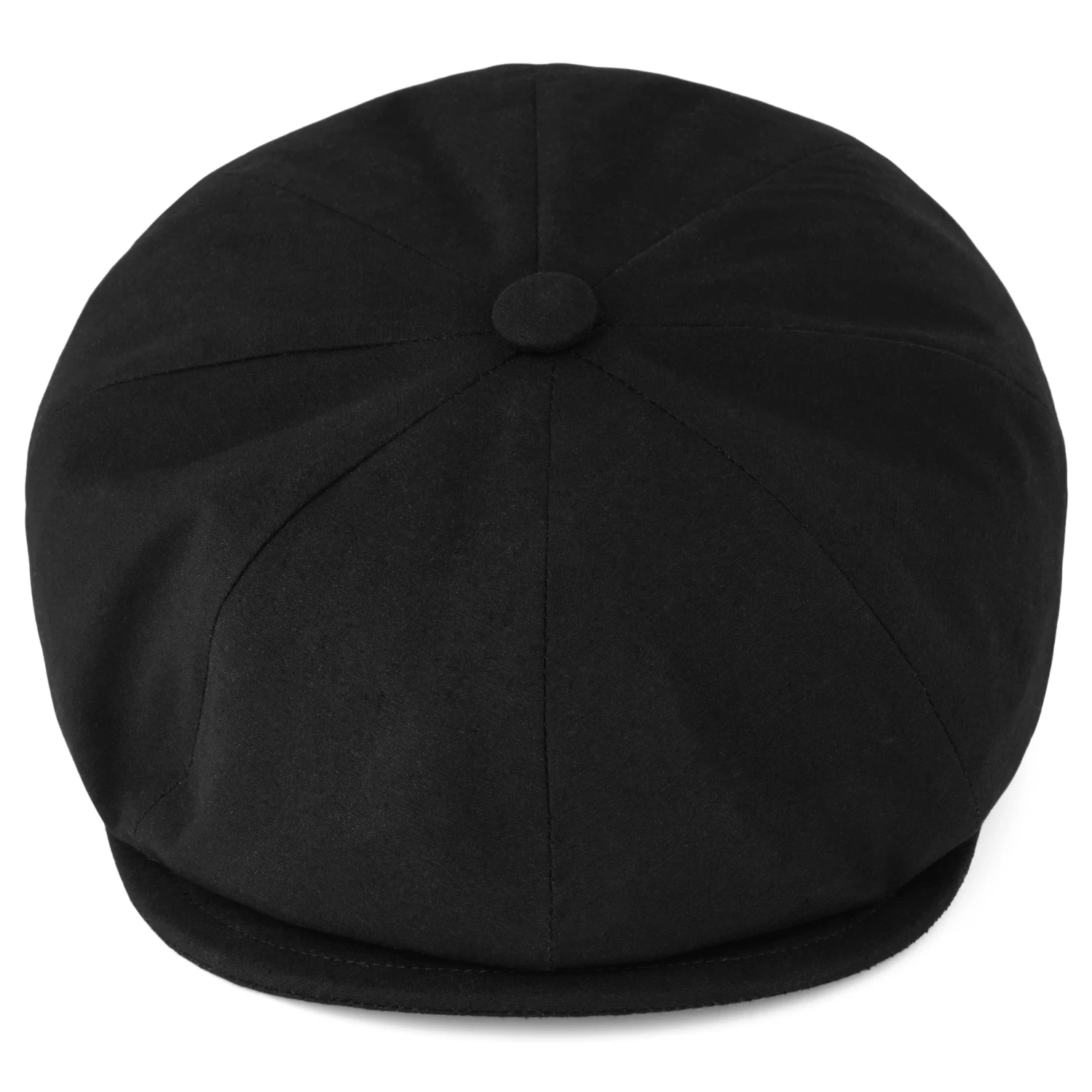 Tirol | Black Cotton Newsboy Cap - Image 7