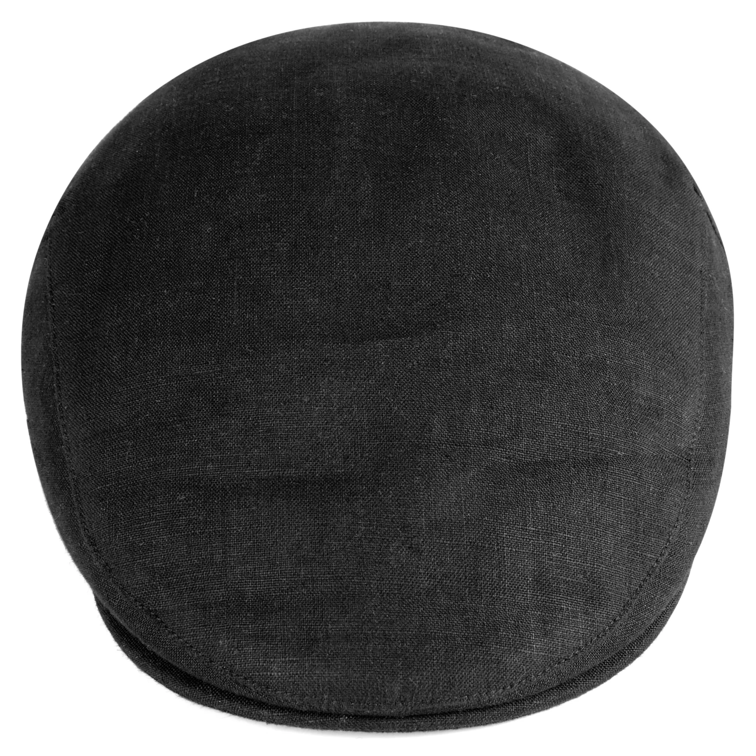 Tirol | Black Cotton Flat Cap - Image 7