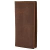 Large Slim Brown Leather Wallet