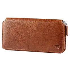 California | Tan Accordion Leather Wallet
