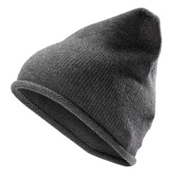 Montagna | Graphite Merino Wool Fine Knitted Beanie