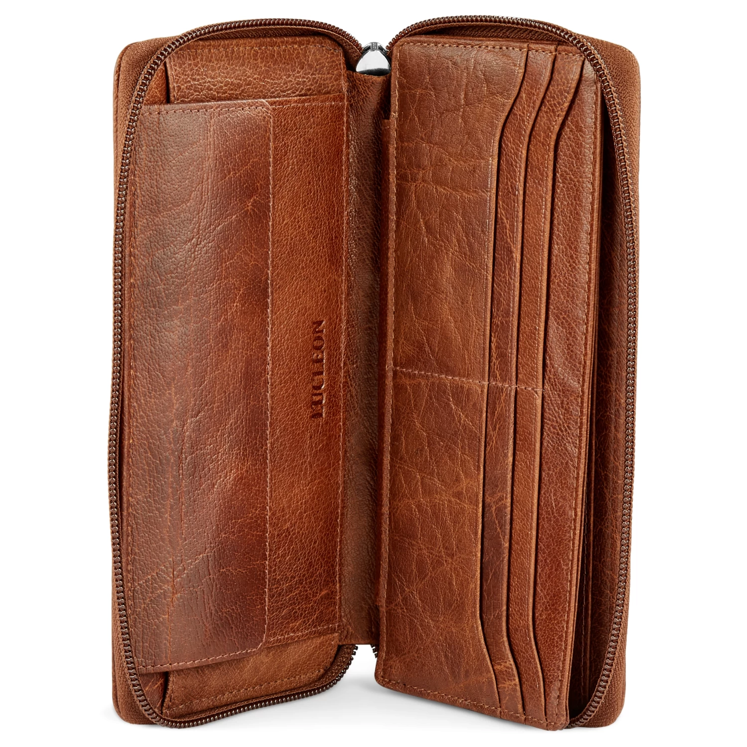 California | Tan Accordion Leather Wallet - Image 6