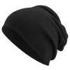 Kite | Black Lightweight Organic Cotton Fine Knitted Beanie