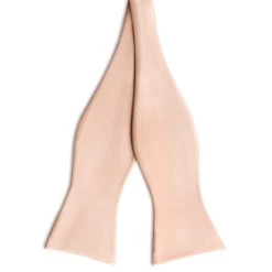 Rose Pink Self-Tie Satin Bow Tie