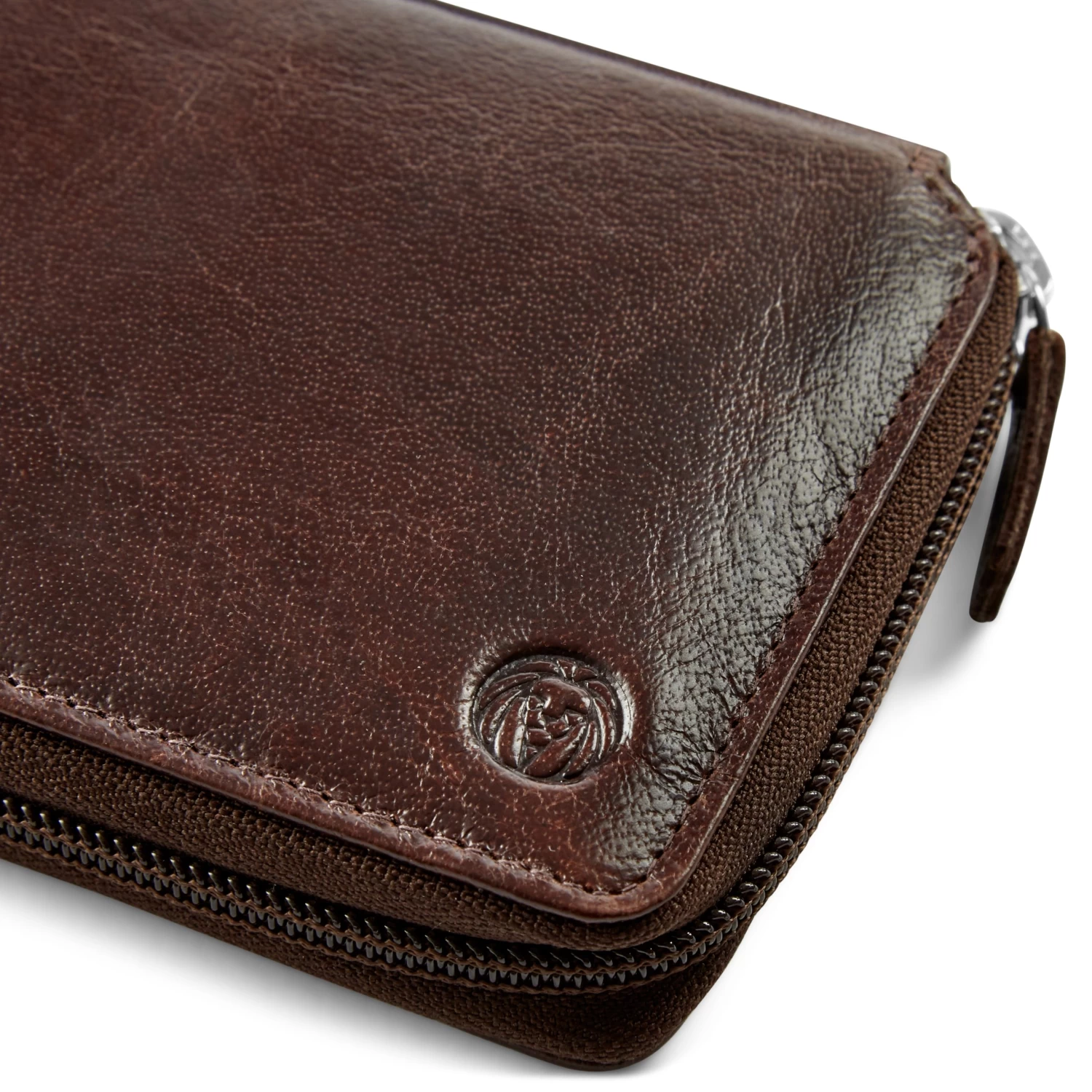 California | Brown Accordion Leather Wallet - Image 10