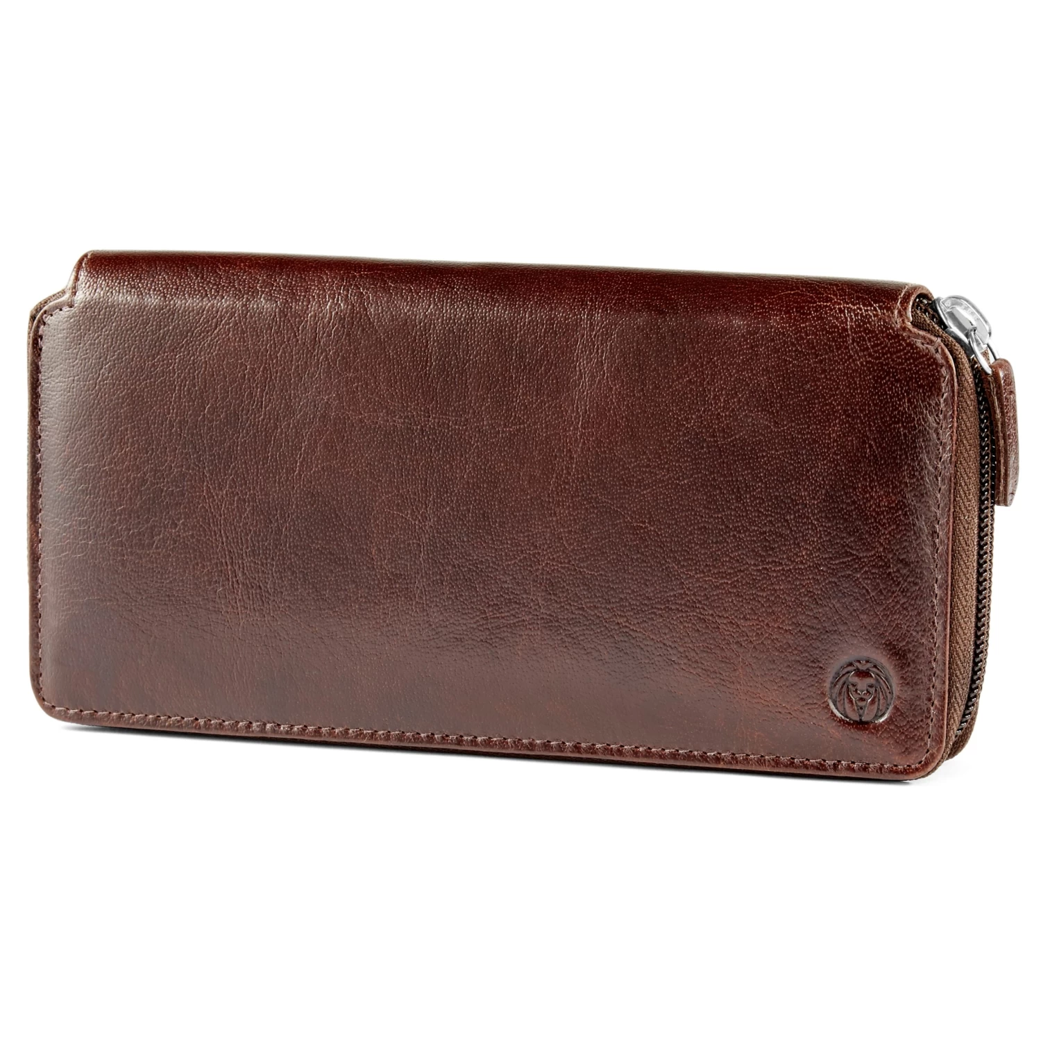 California | Brown Accordion Leather Wallet