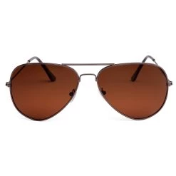 Brown Aviator Sunglasses