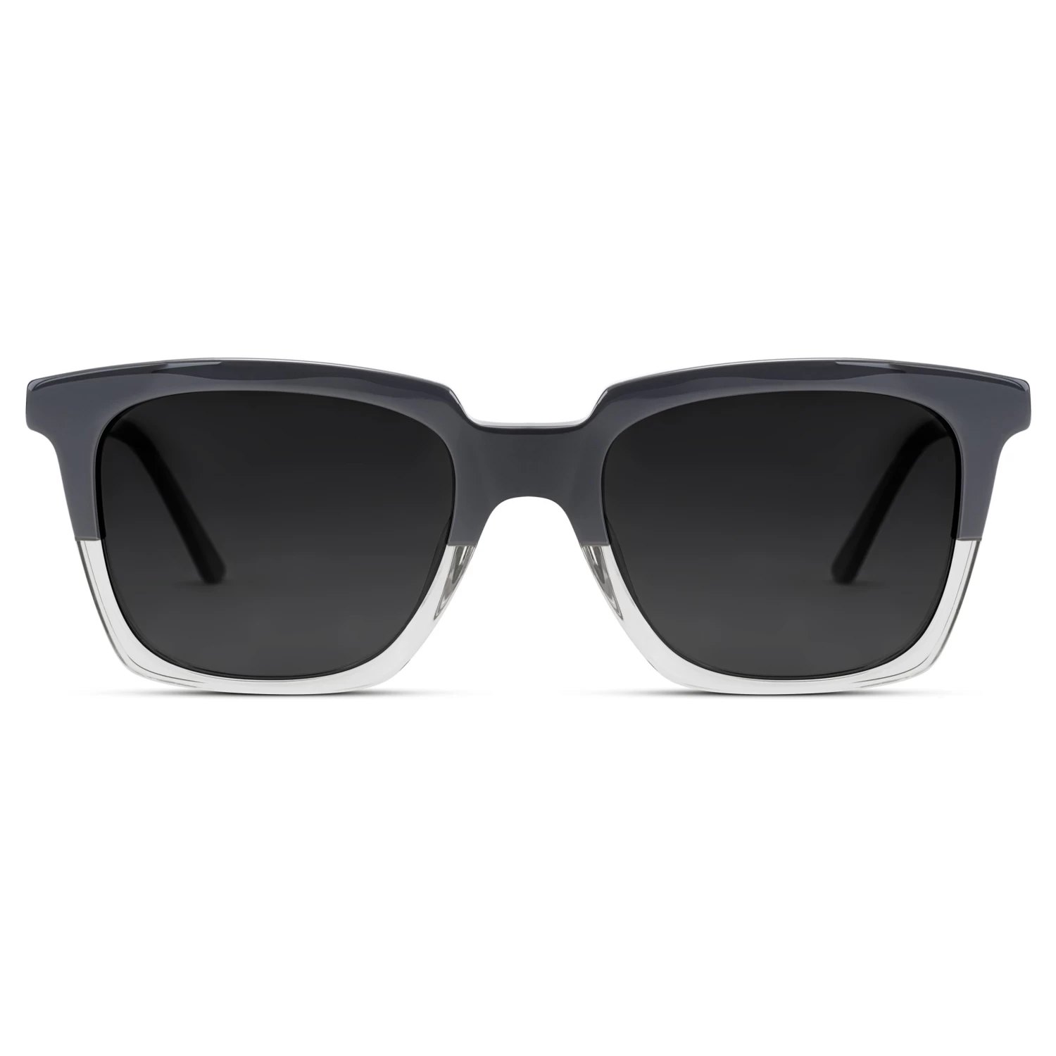 Occasus | Two-Toned Gray Polarized Horn-rimmed Sunglasses