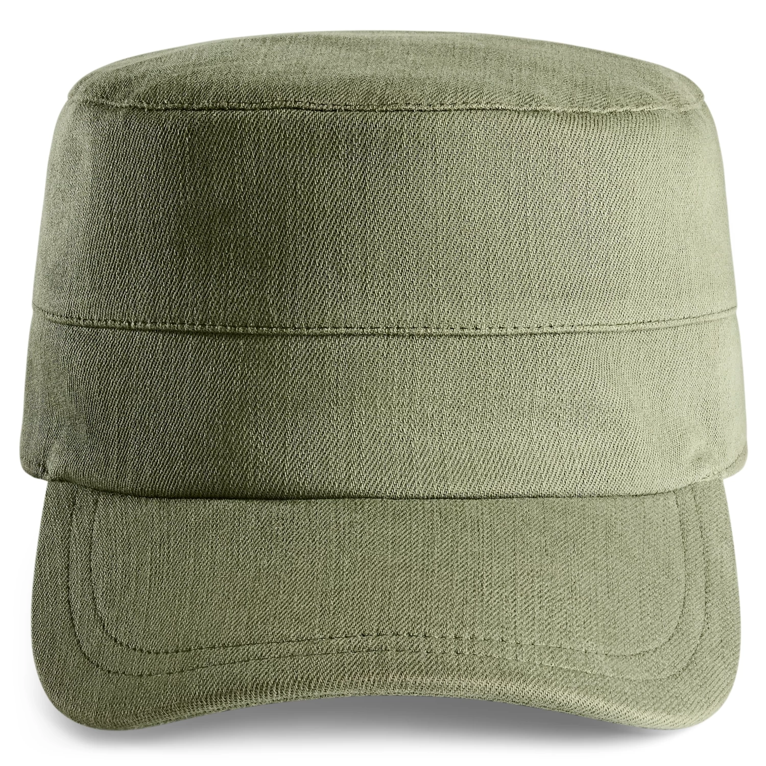 Lacuna | Army Green Denim Cadet Cap - Image 3