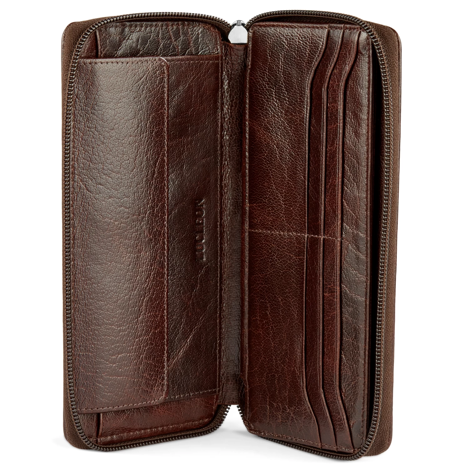 California | Brown Accordion Leather Wallet - Image 6