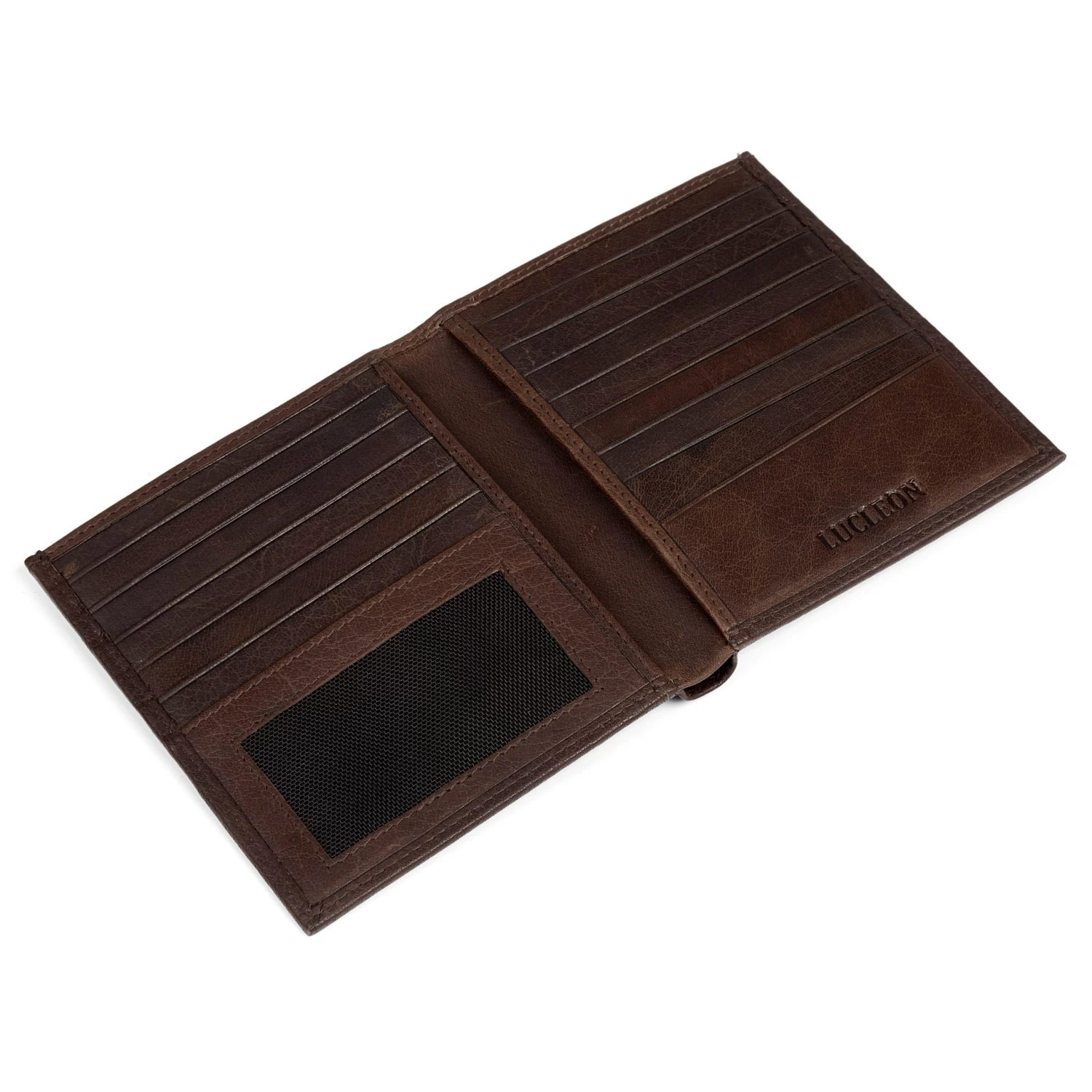 Montreal | 13 Slot Brown RFID Leather Wallet - Image 7