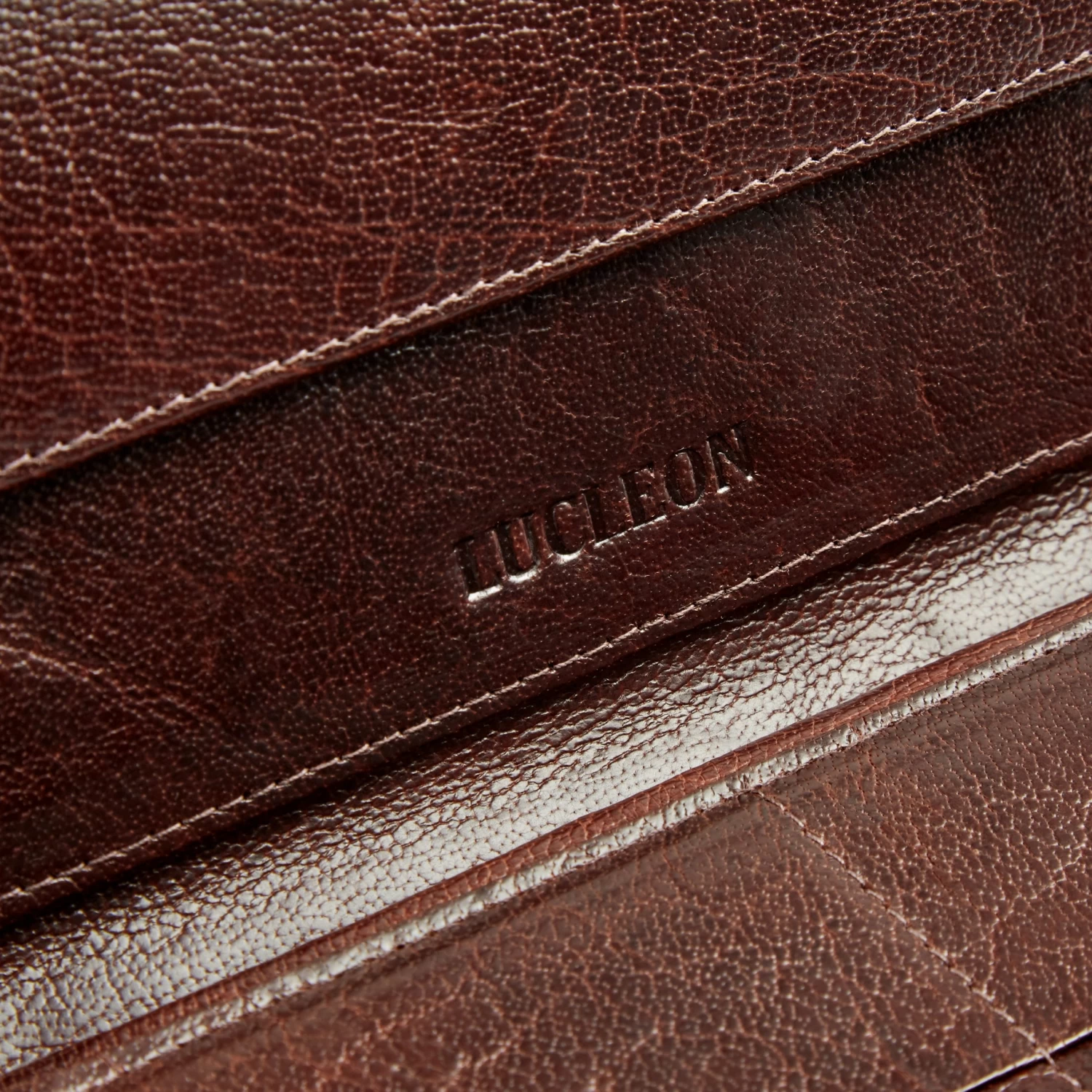 California | Brown Accordion Leather Wallet - Image 9
