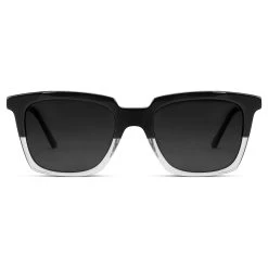 Occasus | Two-Toned Black Polarized Horn-Rimmed Sunglasses