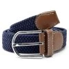 XL Dark Blue Canvas Elastic Belt