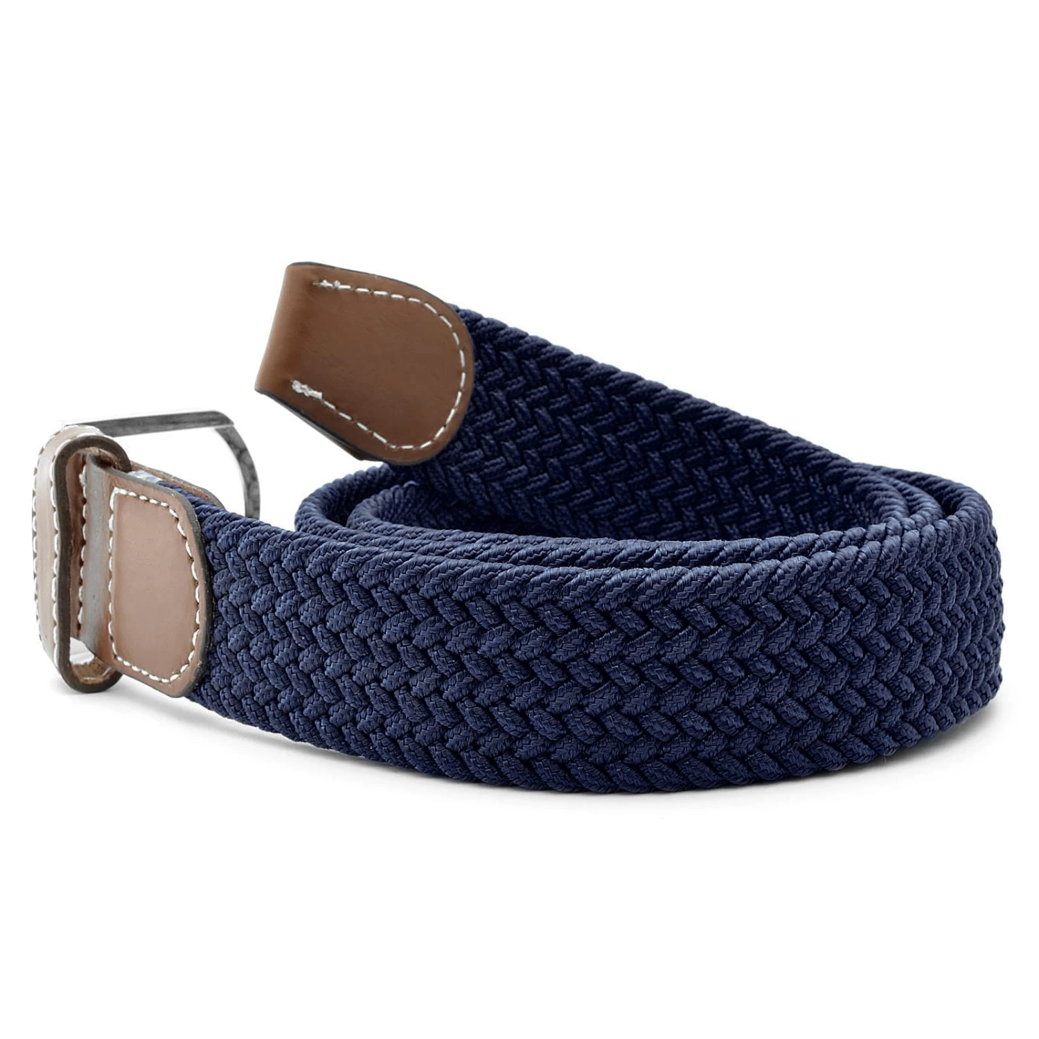 XL Dark Blue Canvas Elastic Belt - Image 2