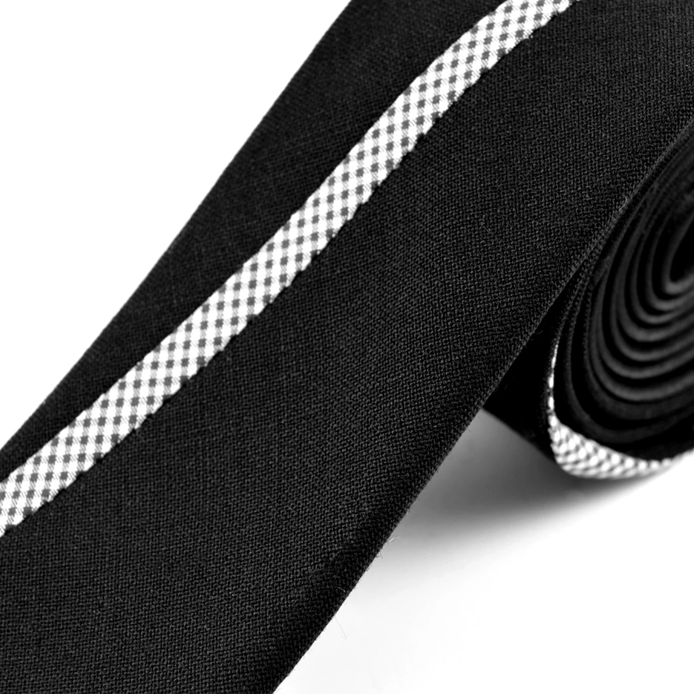 Black & White Detail Wool Tie - Image 2