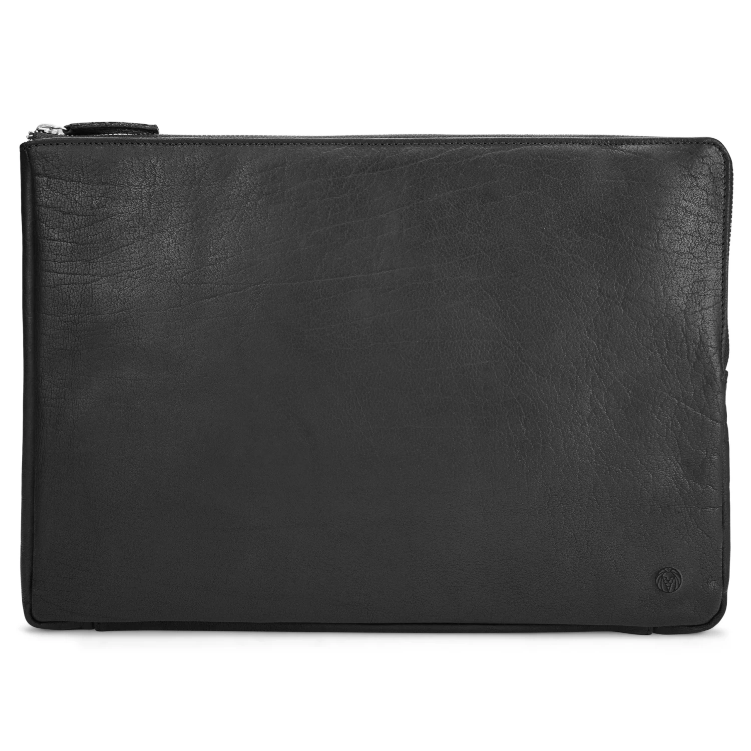 Montreal | Small Black Leather Laptop Sleeve - Image 3