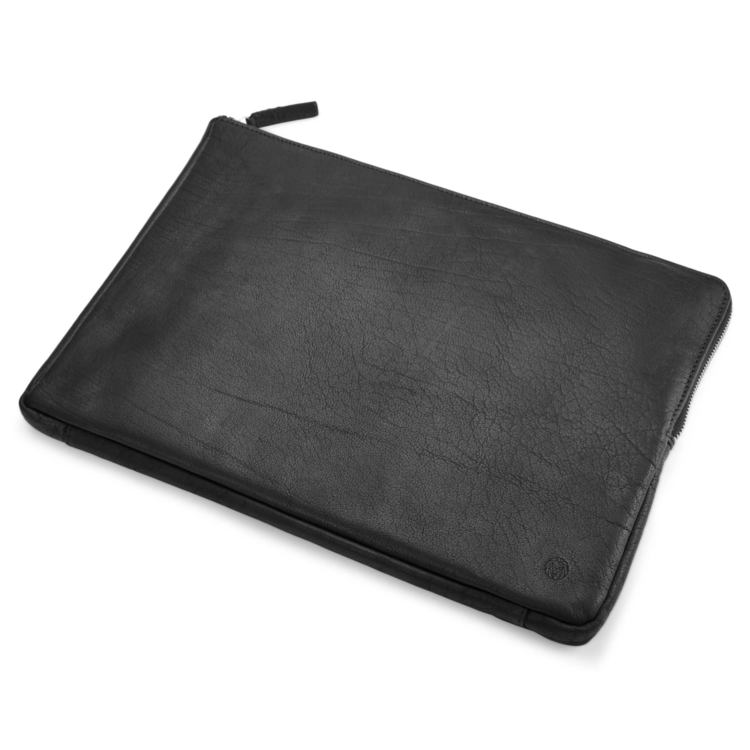 Montreal | Small Black Leather Laptop Sleeve - Image 6