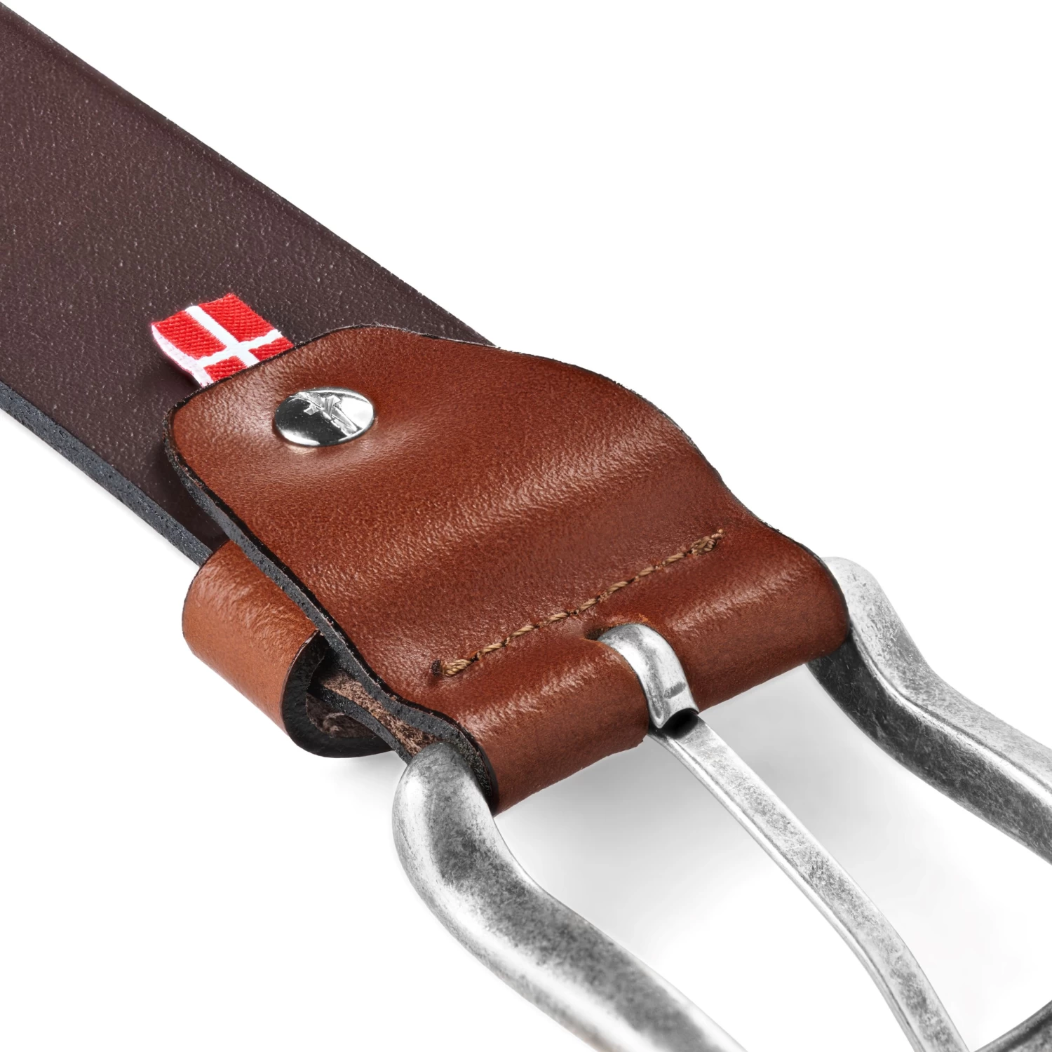 Distressed Tanned Top Grain Leather Belt - Image 4