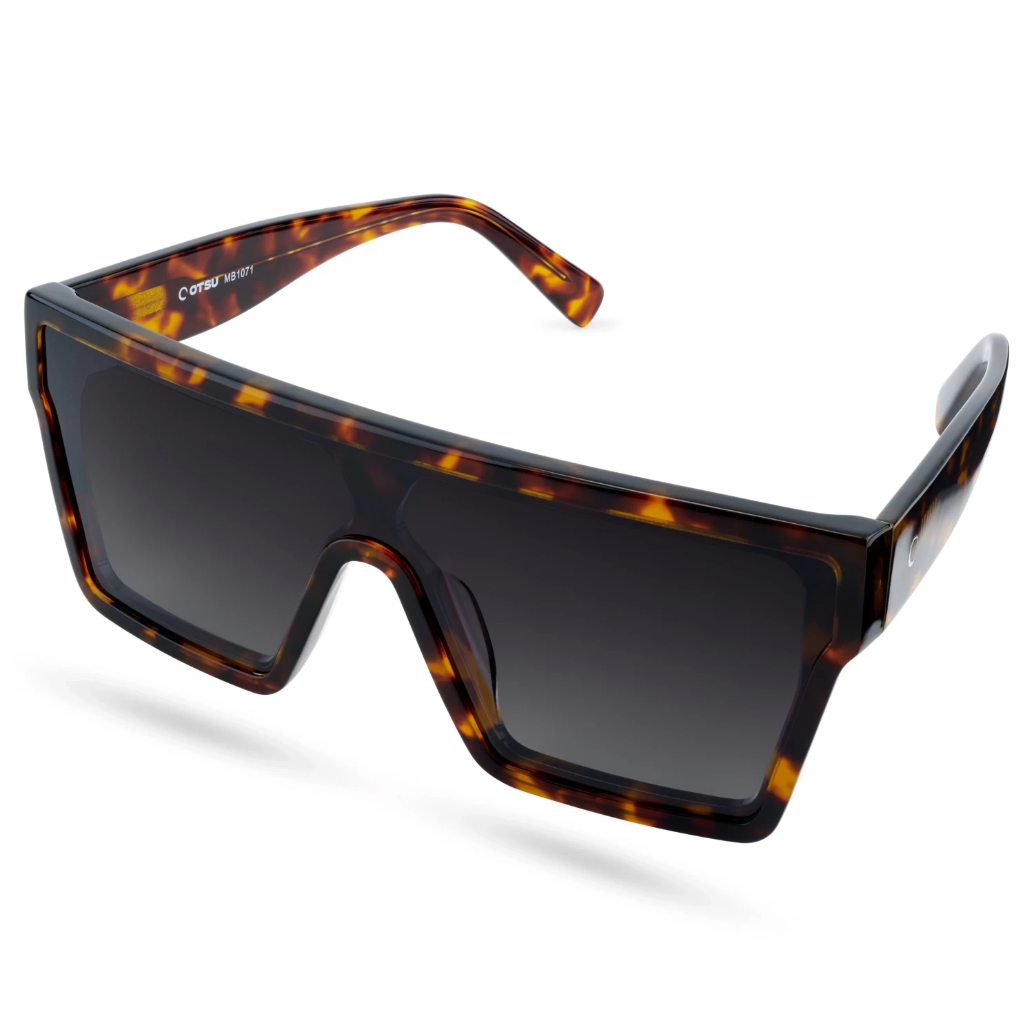 Occasus | Tortoise Shell Retro Squared Polarized Sunglasses - Image 5