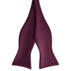 Crimson Self-Tie Satin Bow Tie