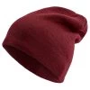 Burgundy Acrylic Mix Fine Knitted Beanie