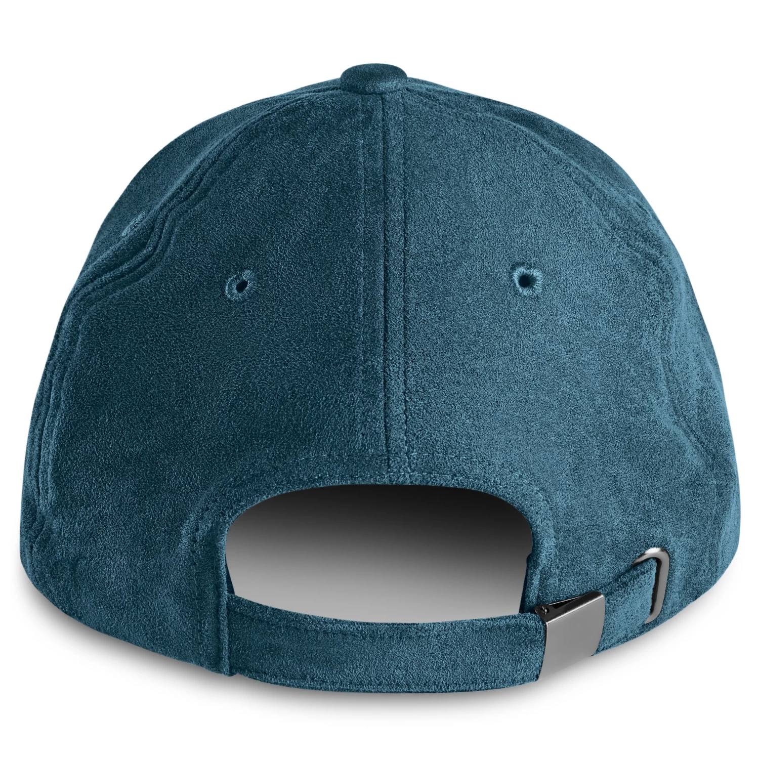 Lacuna | Navy Blue Faux Suede Baseball Cap - Image 2