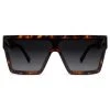 Occasus | Tortoise Shell Retro Squared Polarized Sunglasses