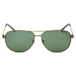 Ambit | Olive Green Gradient Polarised Aviator Sunglasses