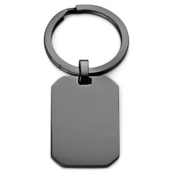Gunmetal Stainless Steel Keyring