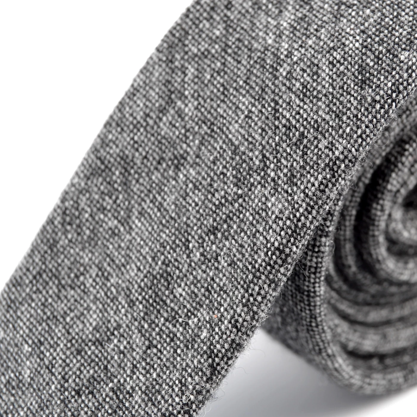 Grey Cashmere Wool Tie - Image 2