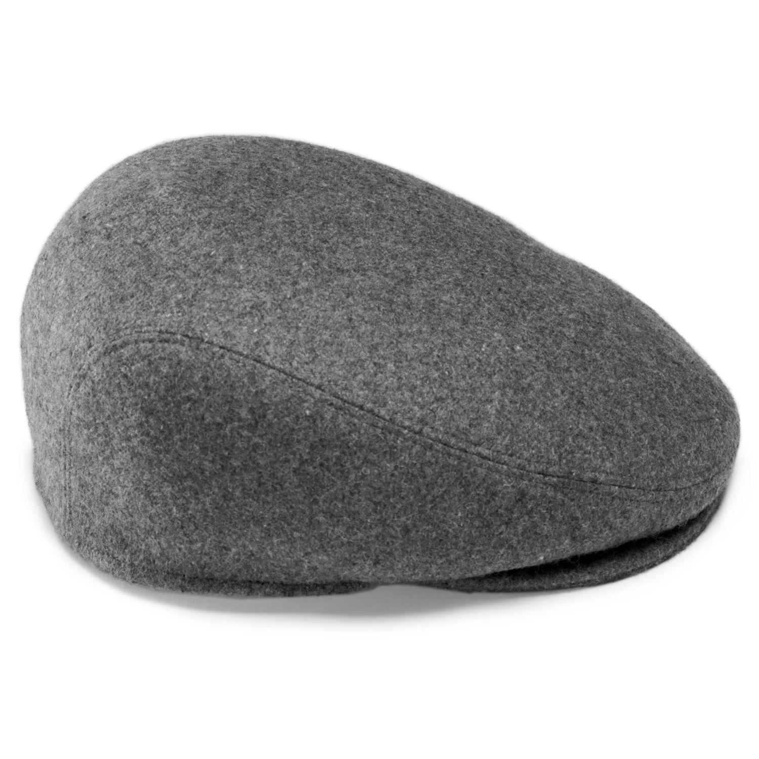 Moda | Metallic Grey Wool Flat Cap - Image 3