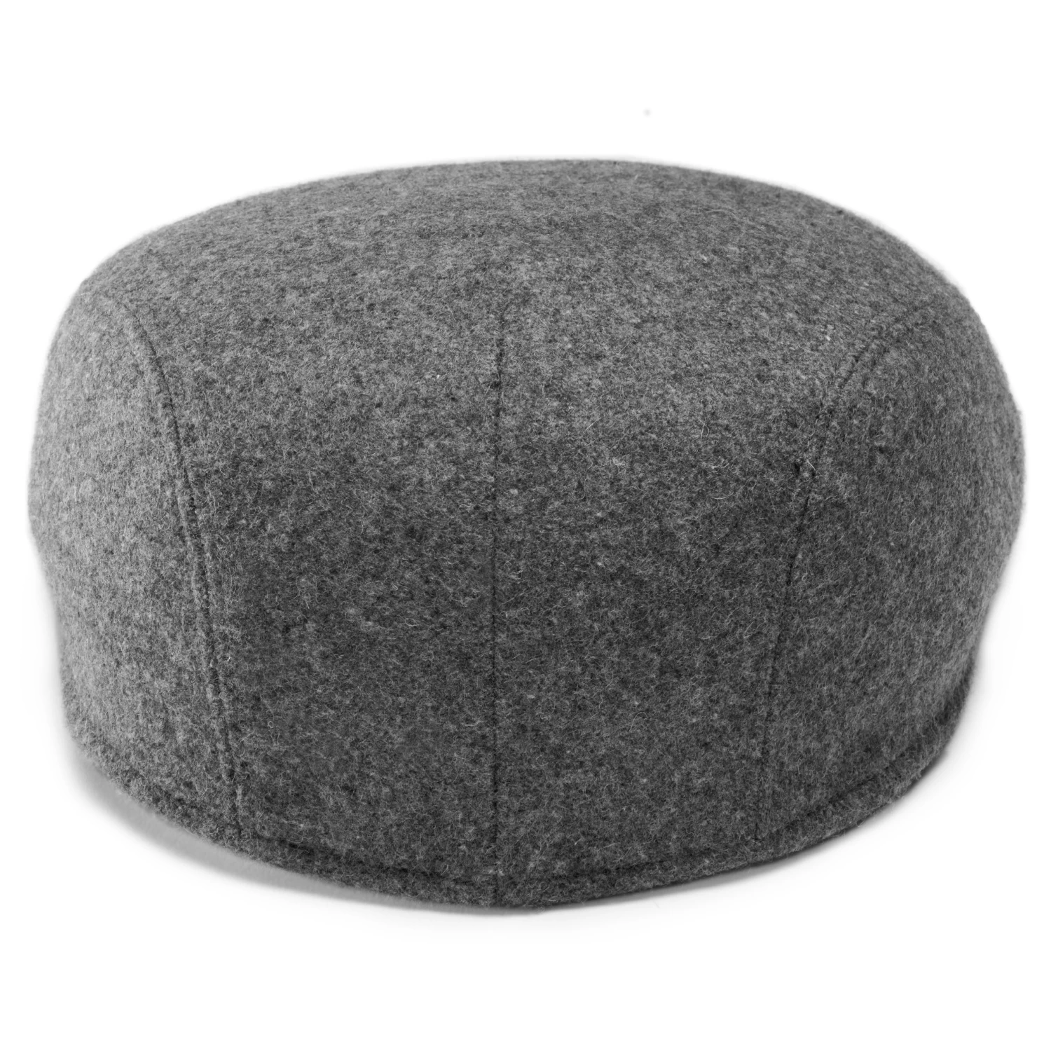 Moda | Metallic Grey Wool Flat Cap - Image 4