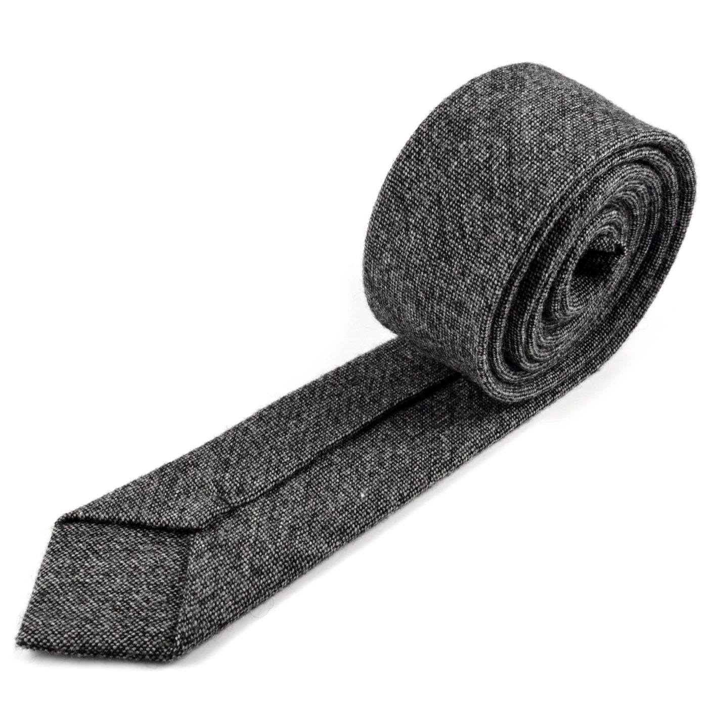 Grey Cashmere Wool Tie - Image 3