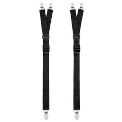 2-Pack Black Y-Style Shirt Garters
