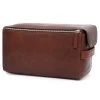 Montreal | XL Tan Leather Wash Bag