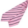 Pink & Blue Twin Stripe Silk Cravat