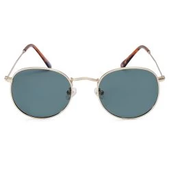 Dandy Black Polarized Round Sunglasses