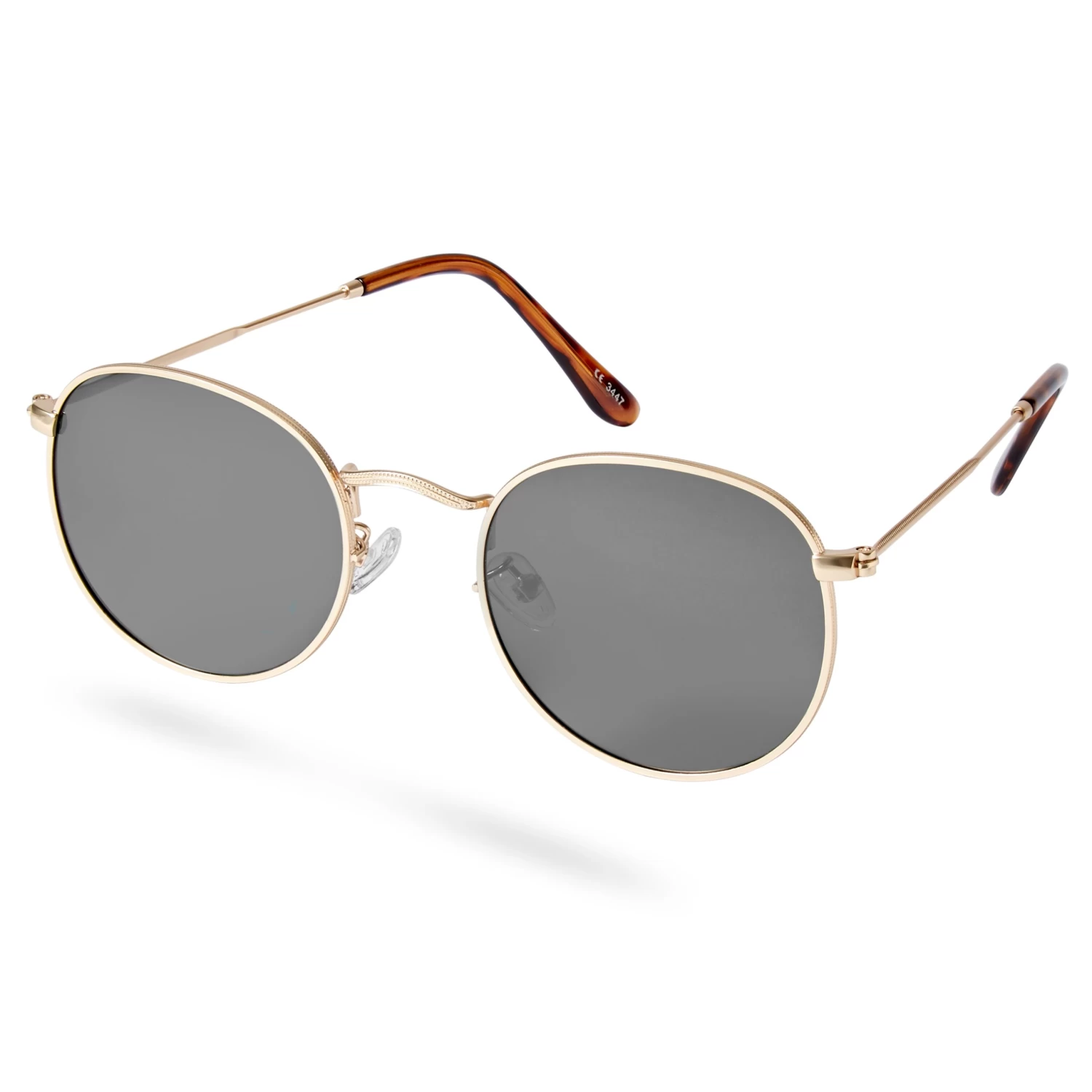 Dandy Black Polarized Round Sunglasses - Image 6