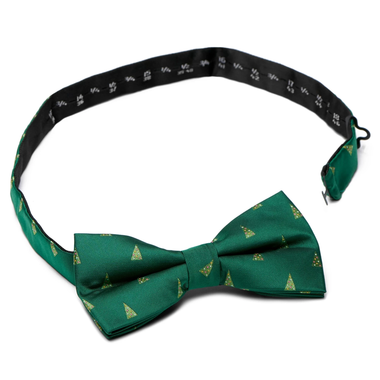 Bold Green Christmas Tree Pre-Tied Bow Tie - Image 4