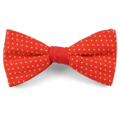 True Red & White Dot Cotton Pre-Tied Bow Tie
