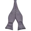Arctic Blue & Golden Brown Microfiber Self-Tie Bow Tie