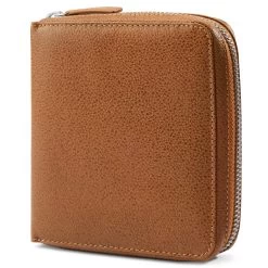 Big Tan Leather RFID-Blocking Card Holder