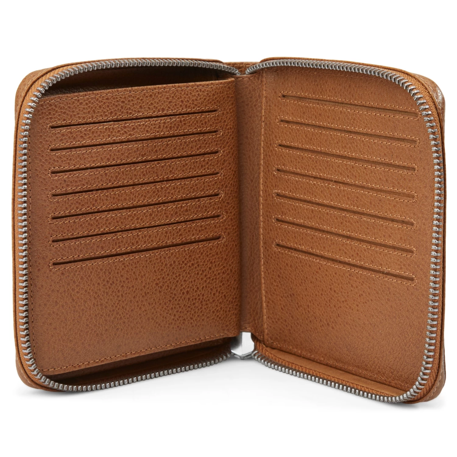 Big Tan Leather RFID-Blocking Card Holder - Image 3