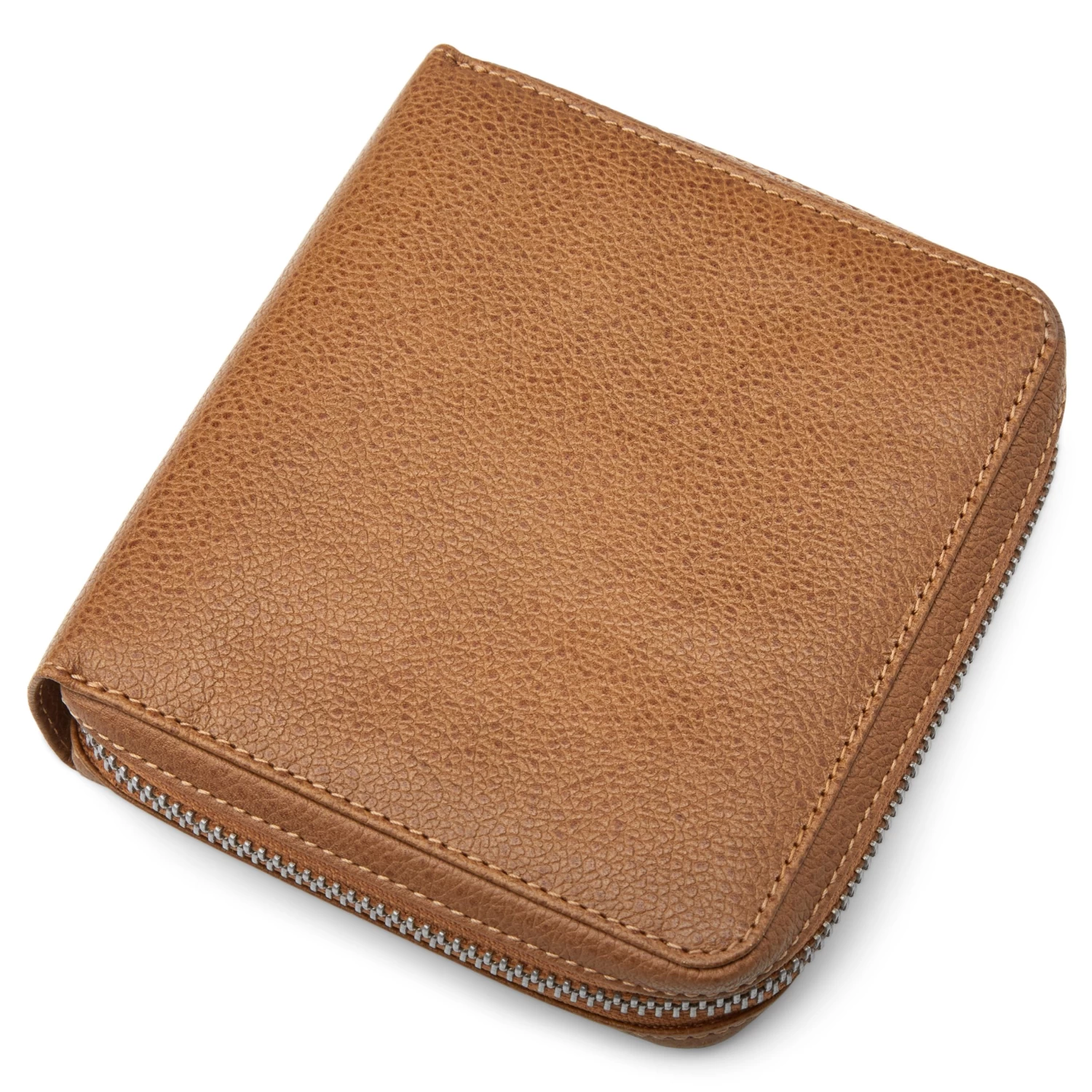 Big Tan Leather RFID-Blocking Card Holder - Image 7