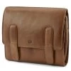 California | Tan Hanging Toiletry Kit Leather Bag