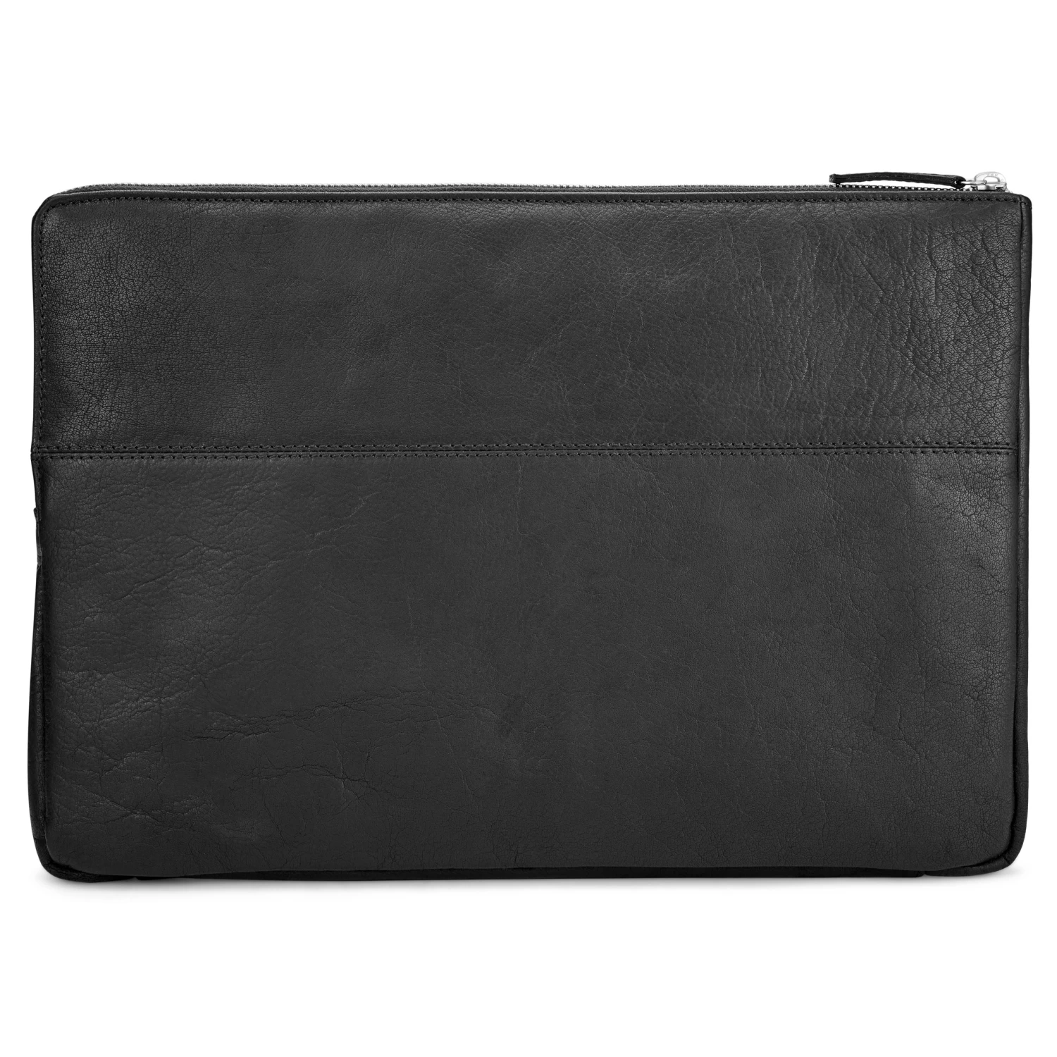 Montreal | Small Black Leather Laptop Sleeve - Image 4