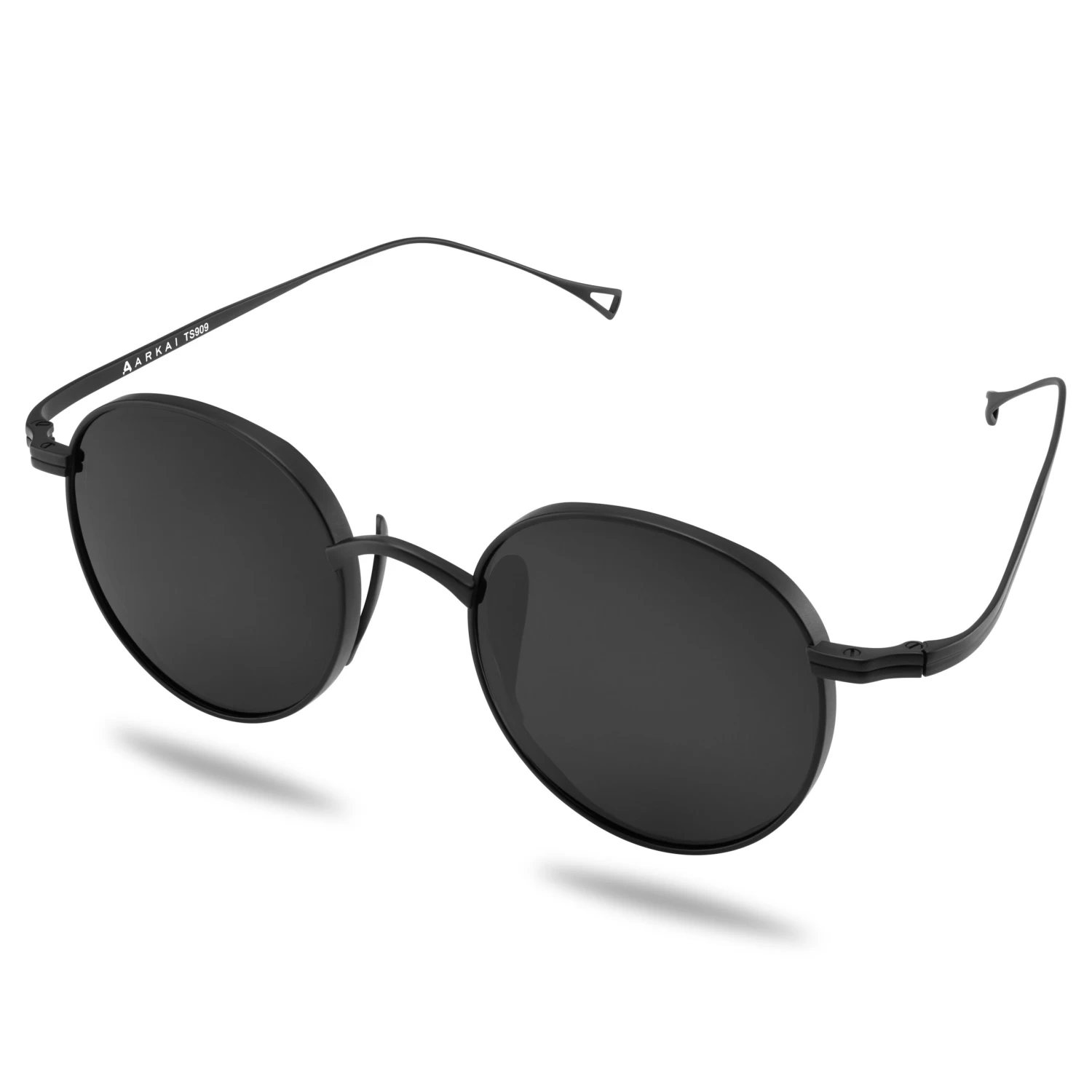 Occasus | Round Black Titanium Polarized Sunglasses - Image 5